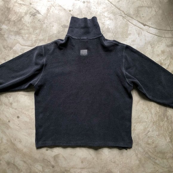 GIANFRANCO FERRE STUDIO vintage black zip up fleece Sz L - Picture 2 of 10